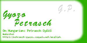 gyozo petrasch business card